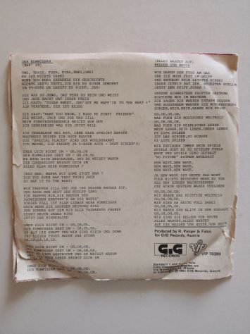 Disco Vinile 45 giri di Falko - "Der Komissar", originale del 1981. - Foto 5