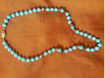 collana perle azzurre