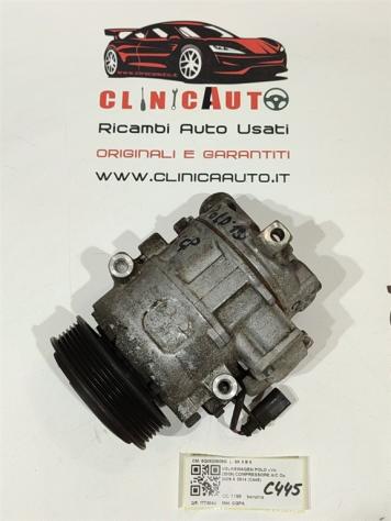 COMPRESSORE A/C VOLKSWAGEN Polo 5° Serie 6Q0820808G CGP benzina 1198 (0917) - Foto 2