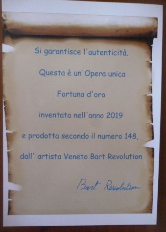 Scultura unica e porta fortuna: Fortuna d'oro, per collezionisti ed investitori - Foto 3