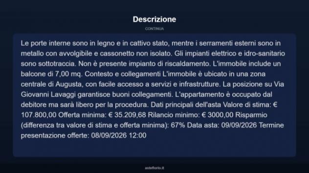 Immobile in asta di 139 m² in vendita a Augusta - Foto 13