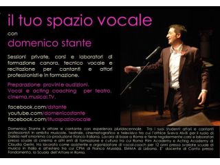 IL TUO SPAZIO VOCALE. Studio, vocal e acting coaching.