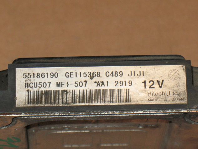 55186190 ECU CENTRALINA MOTORE FIAT STILO LIBRA 1.8 GE115368 HCU507 - Foto 2