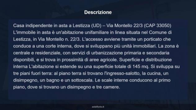 Immobile in asta di 145 m² con più di 5 locali e box auto in vendita a Lestizza - Foto 9