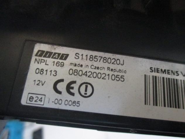 080420021055 KIT ACCENSIONE AVVIAMENTO FIAT PANDA 1.2 B 44KW 5P 5P (2008) RICAMBIO USATO 601027500 51793116 - Foto 4