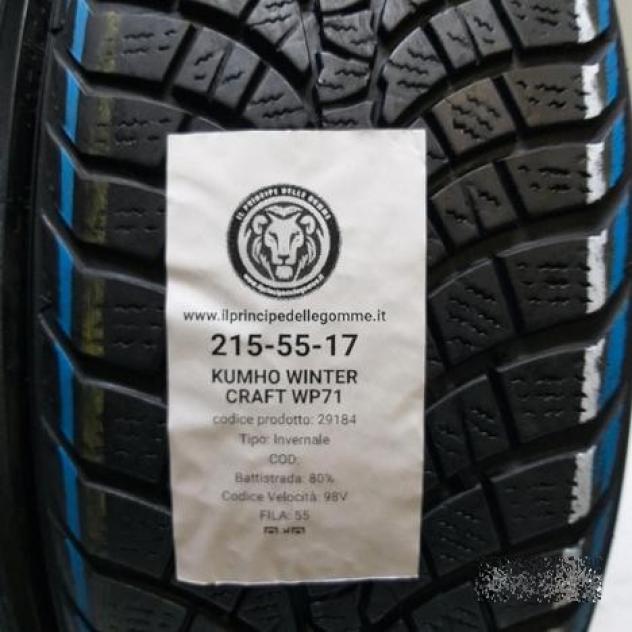 2 gomme 215 55 17 kumho a29184 - Foto 3
