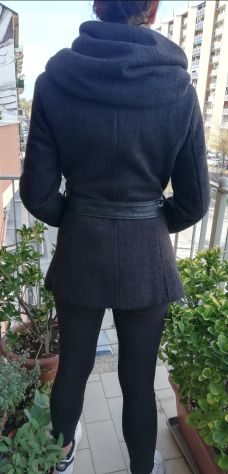 Cappotto doppio petto grigio scuro Tg M - Foto 6