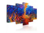 Quadro Con Gli Alberi Blu 100x50 E 200x100 ARREDALACASA