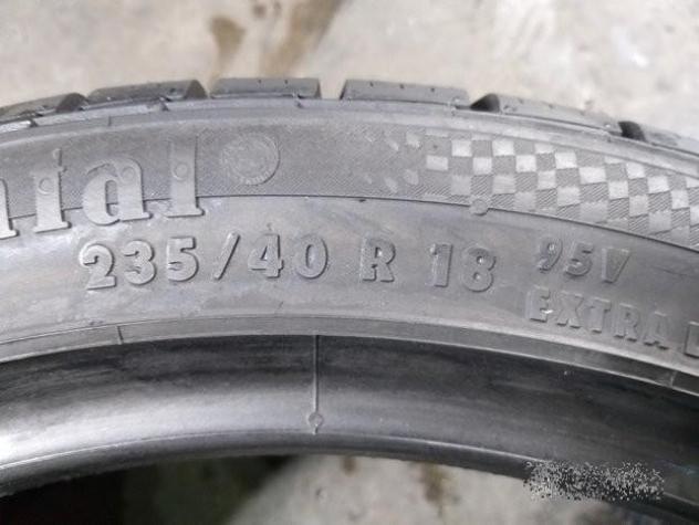 2 gomme 235 40 18 continental inv a3757 - Foto 7