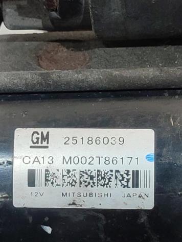 MOTORINO D' AVVIAMENTO OPEL Antara Serie 25186039 Z2201 diesel 2231 (0615) - Foto 3