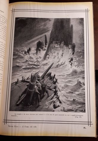 L'UOMO CHE RIDE, VICTOR HUGO, Casa Editrice NERBINI – Firenze 1913. - Foto 6
