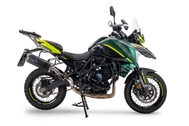 Terminale di scarico per Benelli Trk 702 Gpr Dual Poppy Mivv Oval