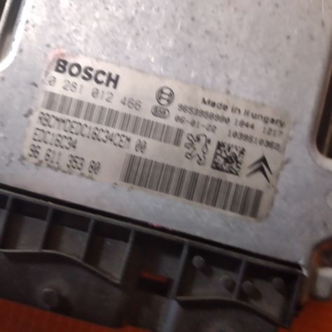 CENTRALINA MOTORE CITROEN PEUGEOT 1,6 HDI BOSCH 0281012466 EDC16C34 - Foto 7