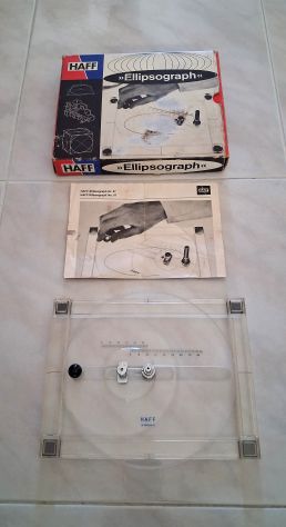 Ellipsograph HAFF modello Nr. 97, strumento di disegno tecnico di precisione di