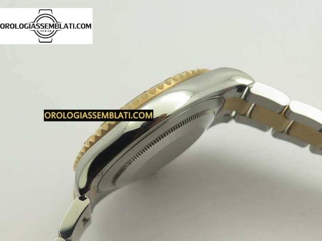Rolex Replica YACHT-MASTER 116622 1:1 BEST EDITION QUADRANTE NERO SU BRACCIALE SS/RG SA3135 - Foto 11