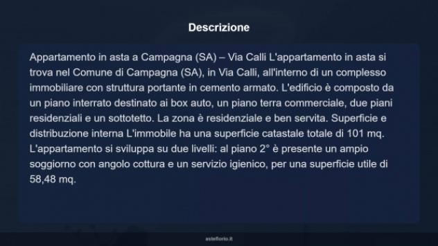 Immobile in asta di 101 m², box auto in vendita a Campagna - Foto 7
