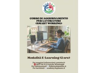 CORSO DI AGGIORNAMENTO PER LAVORATORI (SMART WORKING)