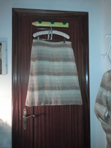 Completo Tailleur Donna Vintage originale anni 60 Cappotto e Gonna Lana Mohair - Foto 7