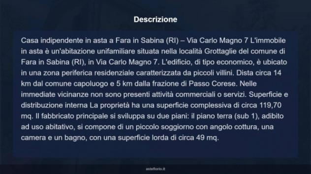 Immobile in asta di 119 m² in vendita a Fara in Sabina - Foto 14