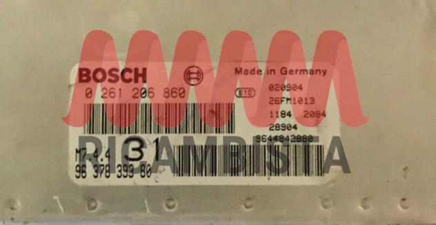 0261206860 9637839380 Citroen Saxo 1.6 centralina motore Bosch - Foto 2