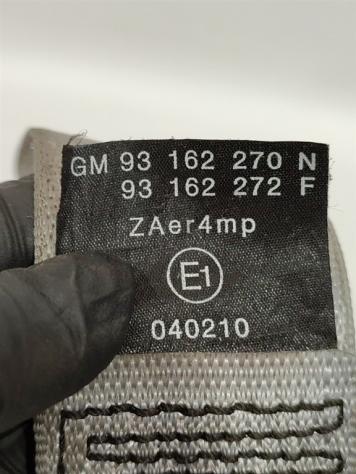 CINTURA DI SICUREZZA ANTERIORE SINISTRA OPEL Tigra TwinTop 93162270N Z14XEP (0309) - Foto 4