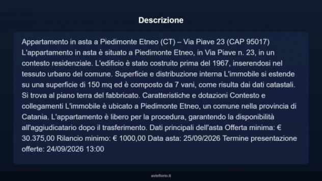 Immobile in asta di 150 m² con più di 5 locali in vendita a Piedimonte Etneo - Foto 12