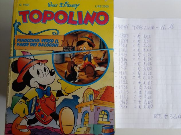 FUMETTI TOPOLINO ( N.16 - PEZZI ) - Foto 5