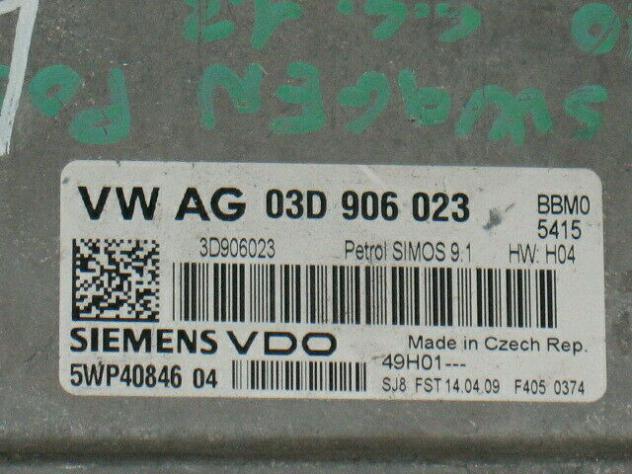 03D906023 ECU VW VOLKSWAGEN POLO 1.2 03D906023 5WP40846 04 - Foto 2