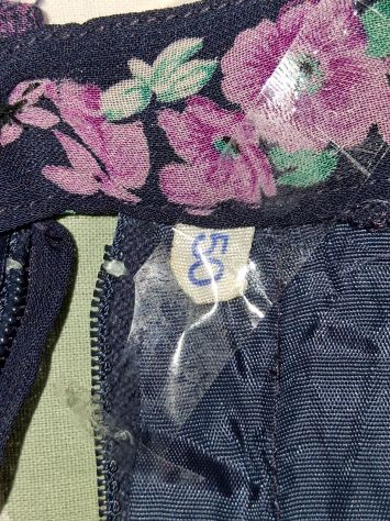 Gonna midi a Trapezio originale Vintage Taglia Grande / Comoda Made in Italy - Foto 6