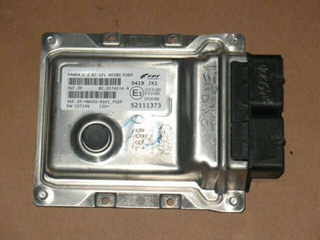 52111373 9GFDF ECU FIAT PANDA 1.2 GPL LPG 52111373 9GF.DF HW000 6Q41-PGDP