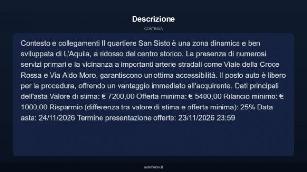 Immobile in asta di 12 m² in vendita a L'Aquila - Foto 5
