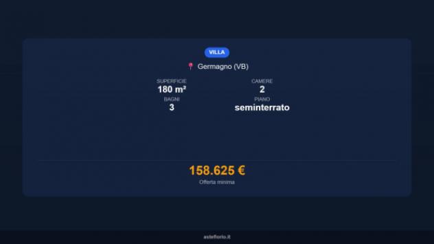 Immobile in asta di 180 m², box auto in vendita a Germagno - Foto 15