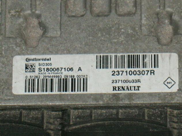 S180067106A ECU CENTRALINA RENAULT SID305 S180067106A 237100307R - Foto 4