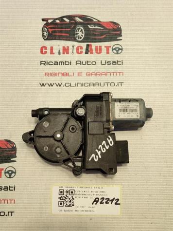 MOTORINO ALZAVETRO ANTERIORE SINISTRO CITROEN C5 Station Wagon 128000781 0130822444 (0818)