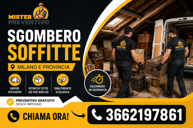 Sgombero Soffitte zona Fulvio Testi