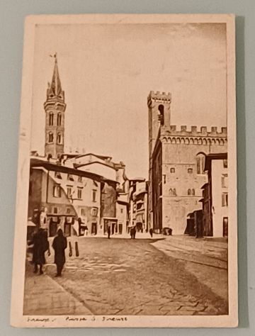 Cartolina Piazza San Firrnze 1933, viaggiata. - Foto 2