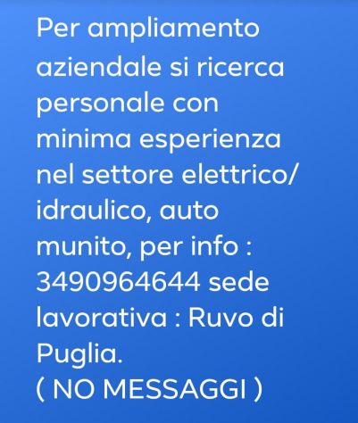 offro lavoro
