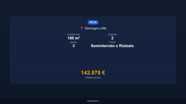 Immobile in asta di 180 m², box auto in vendita a Germagno - Foto 14