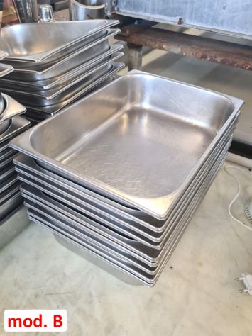 vaschette gelato inox singole e doppie usate - Foto 5