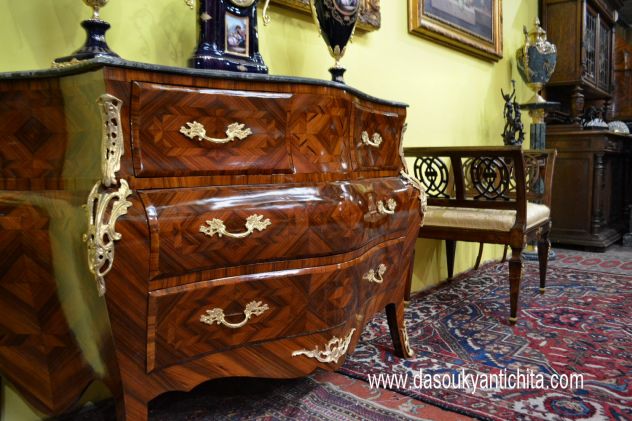 Commode-cassettone stile Luigi XV - Foto 6