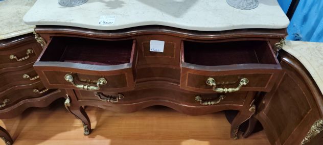 Trittico Luigi XVI in Legno di Noce – 25178 - Foto 3