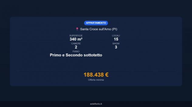 Immobile in asta di 340 m² con più di 5 locali in vendita a Santa Croce sull'Arno - Foto 15
