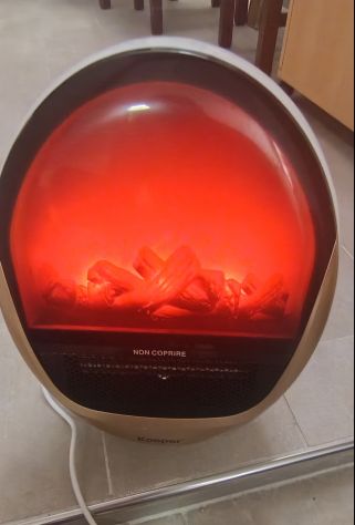 TERMOVENTILATORE KOOPER MARTE EFFETTO CAMINO - Foto 3