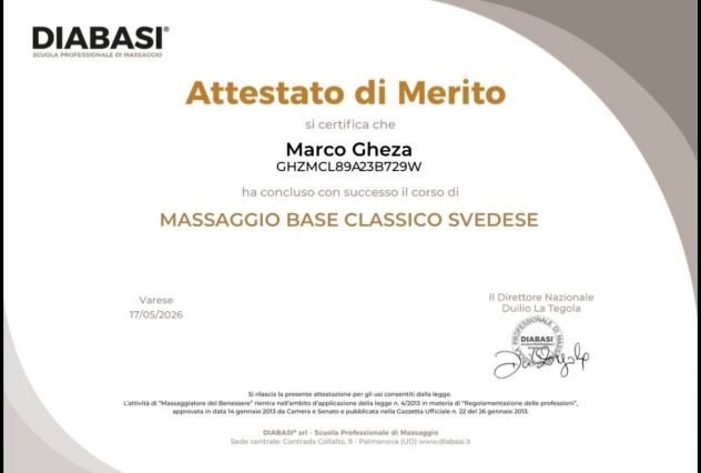 Massaggio classico Svedese Tel:3281793960