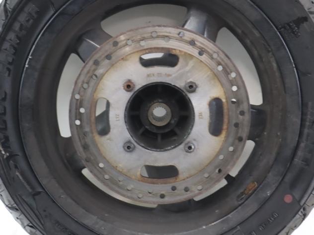 YAMAHA X-MAX YP 250 1B9F53383000 CERCHIO RUOTA POSTERIORE 14X3.75 05 - 07 REAR WHEEL DISCO BLOCCATO - Foto 2