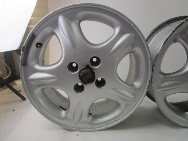 SET 4 CERCHI IN LEGA DA 15 POLLICI LANCIA MUSA 1.4 G 57KW 5M 5P (2010) RICAMBIO USATO STRISCIATI (VEDI FOTO) 6JX15H2 ET49 - Foto 2