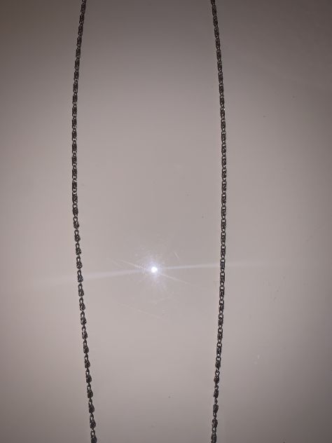 UNA CATENELLA IN METALLO/TRACOLLA PER BORSE POCHETTE DA SERA DA DONNA SOTTILE E - Foto 3