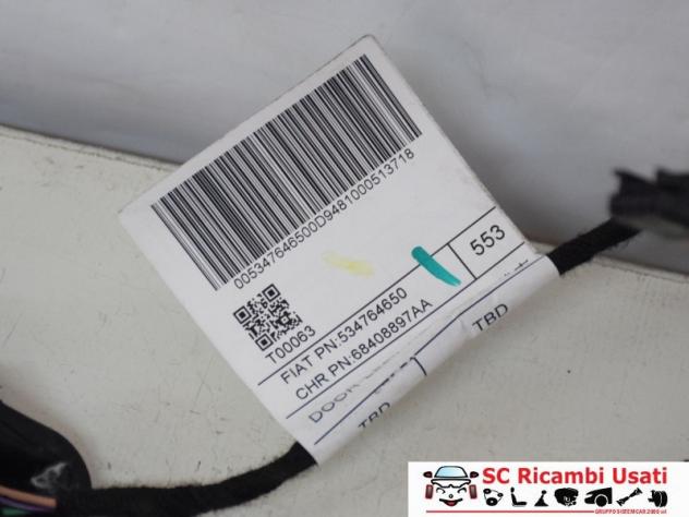 IMPIANTO ELETTRICO (CABLAGGIO) PORTA POSTERIORE SX JEEP Compass Serie 53476465 (16) - Foto 2
