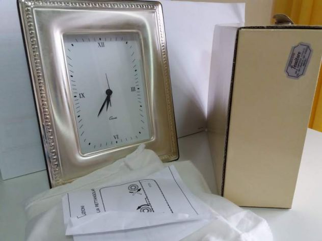 OROLOGIO con CORNICE ( ARGENTO )