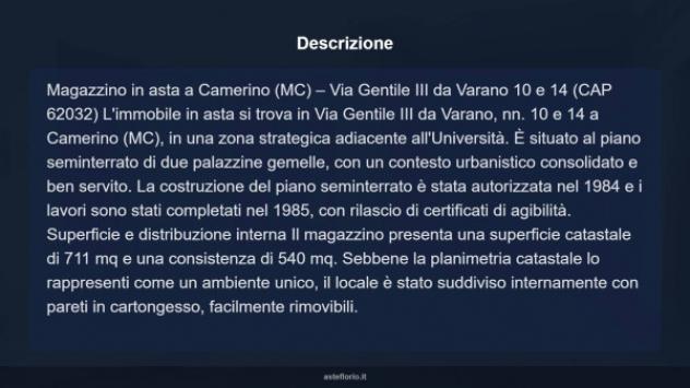 Immobile in asta di 540 m² in vendita a Camerino - Foto 3